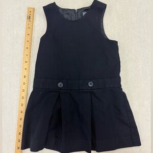 Lands' End Navy Dress with Zipper Detail